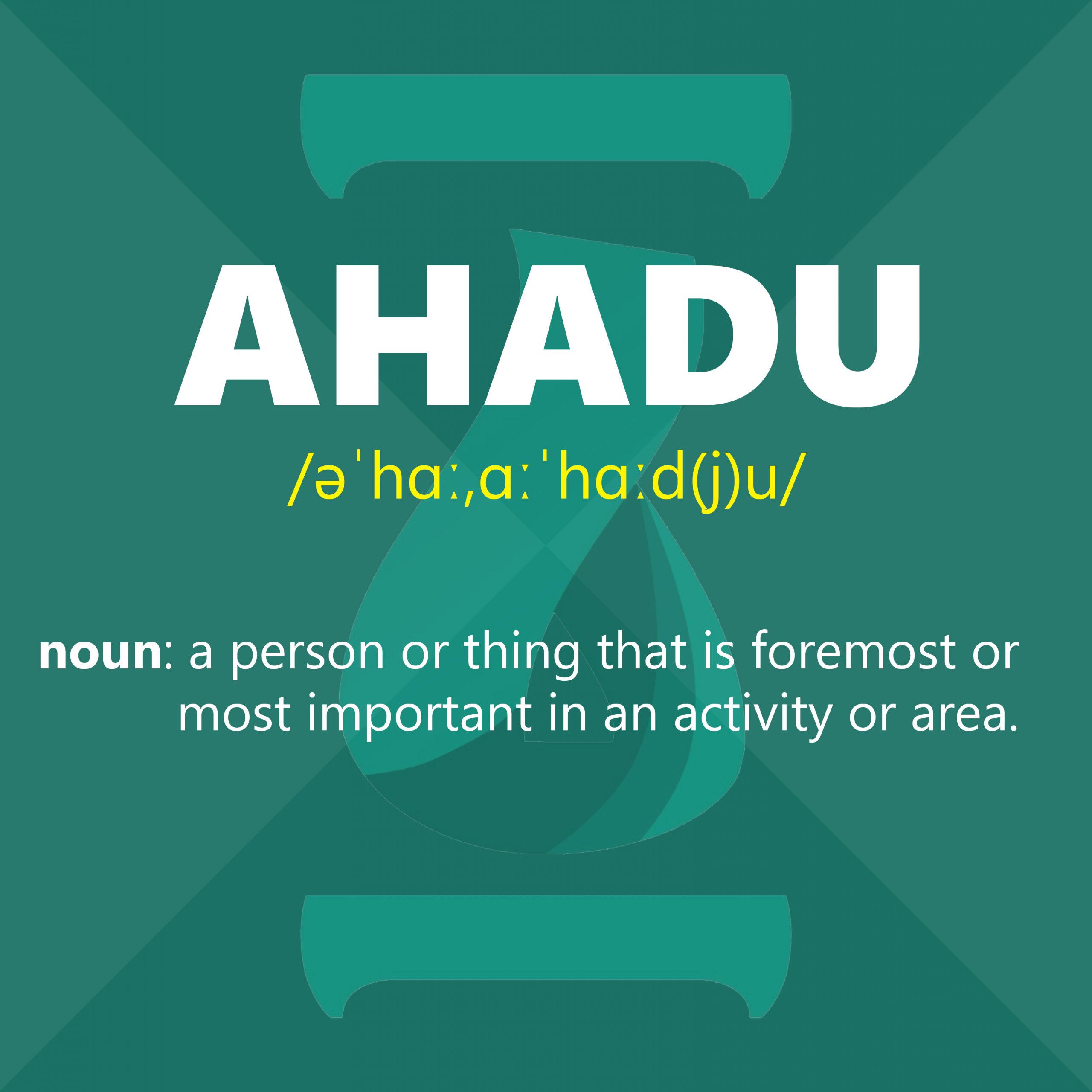 Ahadu Definition