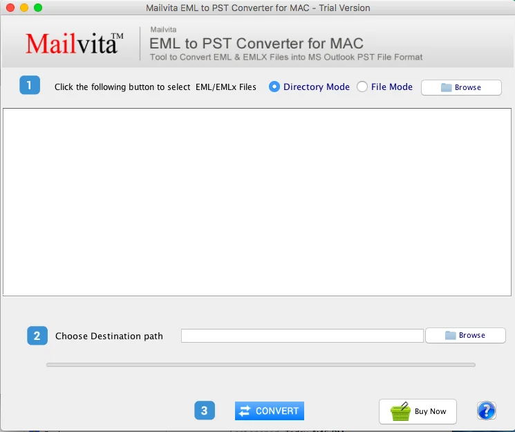 Mailvita EML to PST Converter for Mac