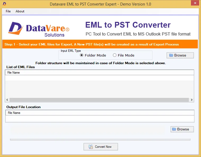 DataVare EML to PST Converter Expert
