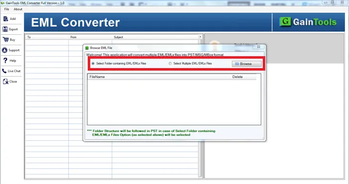 GainTools EML Converter